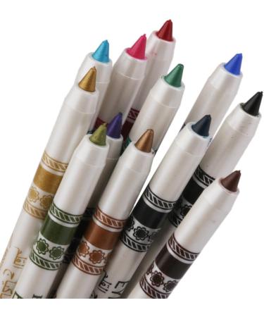 Jojomis 12 Pencil Pen Waterproof Eye-Liner for Eyes Makeup Beauty Comestic - Buy Online on GoSupps.com