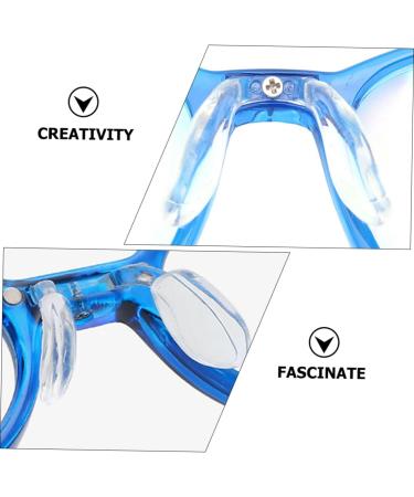 Cabilock Glasses Nose Pads - 4 Pieces Transparent Saddle Bridge Cushions for Adults & Kids - 2.3x2cm Comfort & Support for Reading Glasses - Buy Online on GoSupps.com