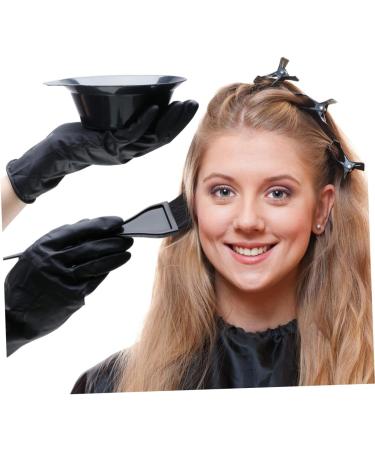 minkissy 2 Sets Hair Color Mixing Bowl Hair Mixing Spoon Diy Salon Tool Hair Tinting Tool Hair Blower Dryer Brush Beard Kits T Tool Hair Tinting Bowl and Brush Beard Cape Hair Dye Cloak - Buy Online on GoSupps.com