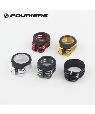 Fouriers CNC Alloy Seatpost Clamp 31.8mm/34.9mm Black - Waterproof & Superlight - Buy Online on GoSupps.com