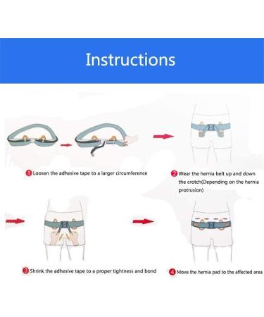 Samnuerly Adjustable Inguinal Hernia Belt for Men - Professional Medical Double Support Hernia Solution - Buy Online on GoSupps.com