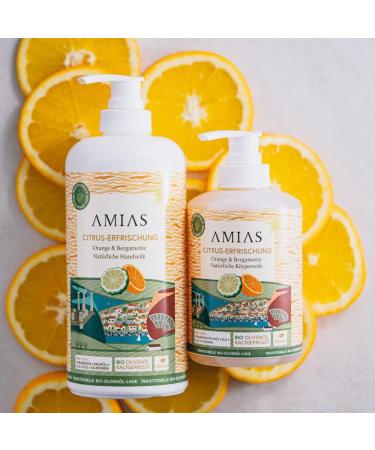 Orange & Bergamot Hand Soap 500 ml - 97% Natural - Super Refreshing - Buy Online on GoSupps.com