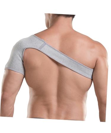 HAPINARY Rotator Cuff Support Shoulder Brace | Sports Shoulder Pads for Tendonitis | Heating Pad Shoulder Sling | Light Grey Elastic Fibers | 48.00X24.00X15.50CM - Buy Online on GoSupps.com