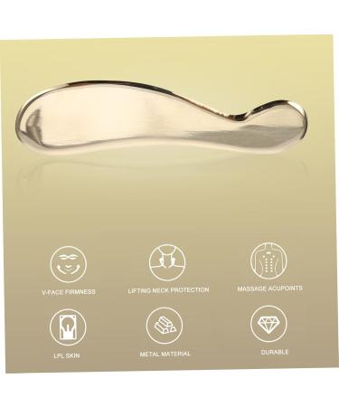 Minkissy Stainless Steel Gua Sha Scraping Board Multi-Function Facial & Body Massage Tool | Beauty Massager 12.3x3.1cm - Buy Online on GoSupps.com