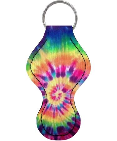 STUOARTE Chapstick keychain for women lip balm lipstick Chapstick Safeguard eyeliner keychain tie-dye print - Multicolor one size - Buy Online on GoSupps.com