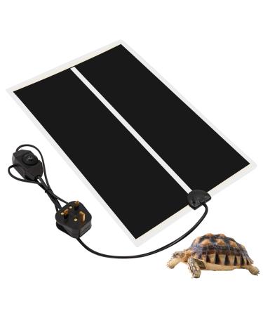 MOGOULUA Reptile Heating Mat Reptile Vivarium Heat Mats for Turtle Pets Heating Pad Reptile Tank Heat Mat 11" x 16.5" Terrarium Heat Mats Temperature Adjustable Heat Pads for Lizard Gecko Snakes (20W)
