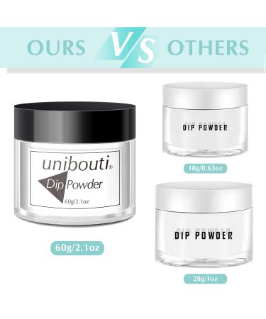Unibouti Clear Dip Powder Nail Color 2.1oz - Nail Salon/DIY Refill Set - Buy Online on GoSupps.com