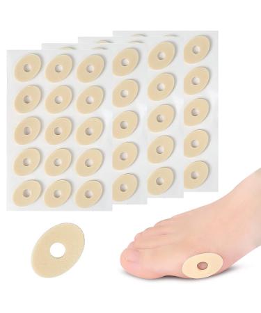 60 Pieces Corn Cushions for Feet Soft Latex Foam Corn Pads Self-Adhesive Callus Pads Corn Plasters Anti Friction Reduce Foot and Heel Pain