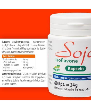Pharma-Peter SOJA ISOFLAVONES Vegetarian Capsules - 60 Capsules for Health & Wellness | International Shipping Available - Buy Online on GoSupps.com