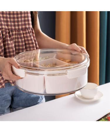 Snack Serving Tray with Lid Snackle Box Snack Serving Tray Snack Box Candy Dish Sealed Snack Tray Living Room Coffee Table Large Capacity of Candy Dried Fruit Tray (Color : Vert Size : 30.5 * 9.8cm) 30.5*9.8cm Rosso - Buy Online on GoSupps.com