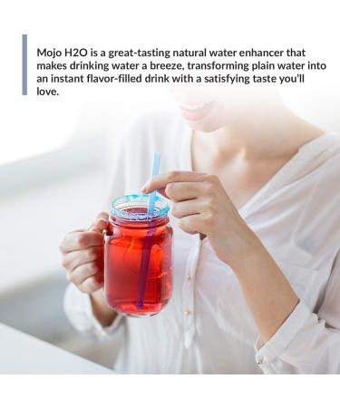 Mojo H2O Natural Water Enhancer Drops with B Vitamins and Electrolytes - Energy Support, Sugar-Free, Zero Calories - Mandarin Orange Flavor (4 pk) - Buy Online on GoSupps.com