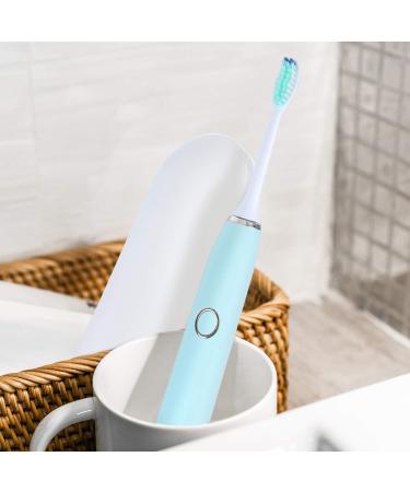 WISSBLUE Electric Toothbrush - USB Rechargeable Sonic Toothbrush Travel Set with Smart Timer, Deep Clean & 5 Modes - Sky Blue - Buy Online on GoSupps.com
