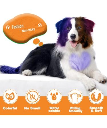 Alvarix Dog Hair Dye - 24PCS Washable & Safe Pet Hair Color for Vibrant Results - Buy Online on GoSupps.com