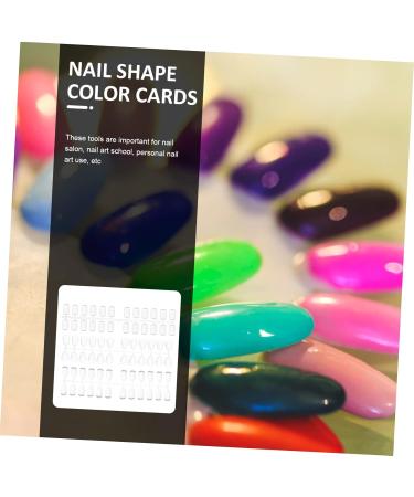 WOFASHPURET 3 Sets Nail Color Show Cards Clear Nail Gel Nail Polish Supplies - Buy Online on GoSupps.com