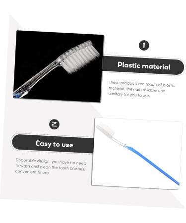 Buguuyo 50-Piece Soft Bristle Travel Toothbrush Set | Disposable Toothbrushes with Travel Grooves | Bulk Dental Accessories - Buy Online on GoSupps.com