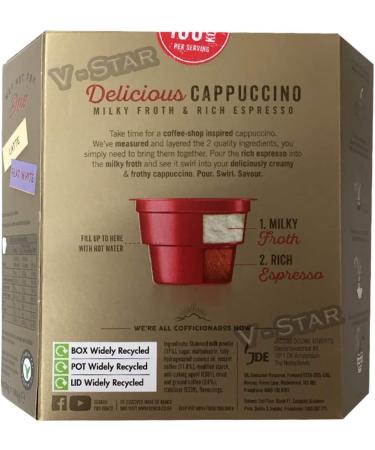 KENCO Duo Instant Coffee 6 Servings - Cappuccino Flavor - Buy Online on GoSupps.com