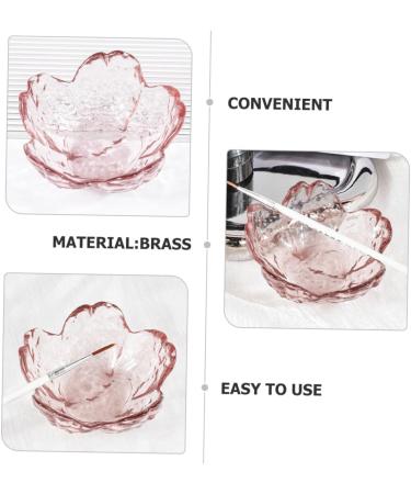 Healeved penholder tool dish for acrylic nails Nail Pen Acrylic Palette nail stand glass nail dish cups Accessories crystal glass glass Cherry blossoms manicure - Buy Online on GoSupps.com
