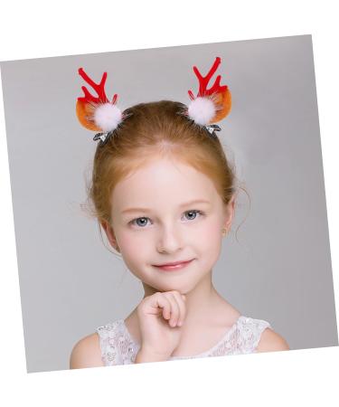 minkissy 2 Pairs Christmas hair clips clips for hair duckbill hair clips hair clips for girls xmas Hair Hoop antlers hair clips for women Reindeer horn hair Xmas Hair Barrette Headband - Buy Online on GoSupps.com