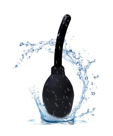 xocome 310 ml Duche Enema Kit Silicone Reusable Constipation Relief for Men & Women Black