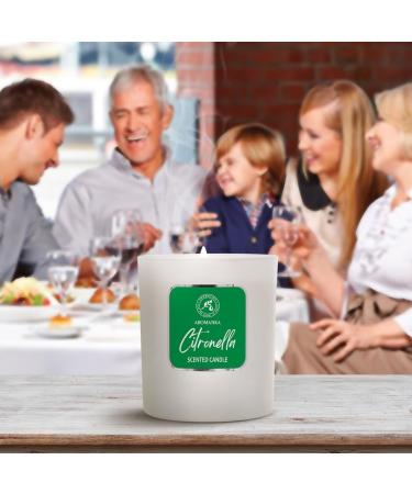 Scented Citronella Candle 200g - Aromatherapy Soy Wax Candle for Home - Perfect Gift & Fresh Aroma Freshener - Buy Online on GoSupps.com