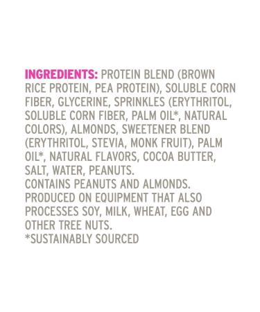 No Cow High Protein Bars Birthday Cake 21g Plant Based Vegan Protein Keto Friendly Low Sugar Low Carb Low Calorie Gluten Free Naturally Sweetened Dairy Free Non GMO Kosher 4 Pack - Buy Online on GoSupps.com