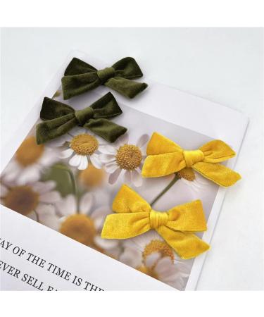 Velvet Bow Hair Clips Barrettes for Baby Girl Women Velvet Hair Bows Alligator Clip Accessories for Toddler Little Girls Teens (3.5 Inches 12 Pairs) - Buy Online on GoSupps.com