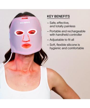 SolaWave Wrinkle Retreat Light Therapy Mask | Infrared Red Light Anti-Aging Treatment for Firm Skin | 10-Minute Face Mask - Buy Online on GoSupps.com