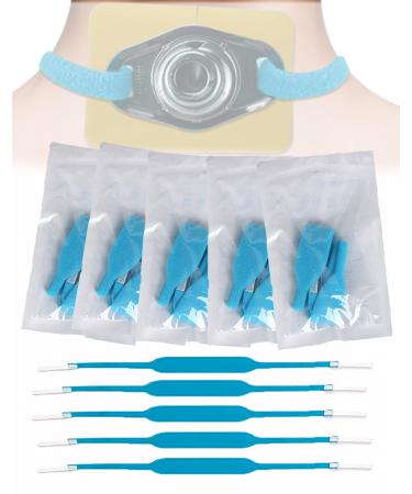 HXCH Tracheostomy Tube Holder Belt - Disposable Trach Ties Neckband for Laryngectomy, Individually Packaged, 5 Pcs