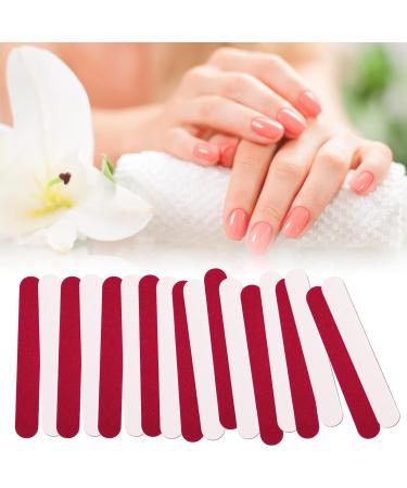 Rosewinec 100 Pcs Professional Care Nail Files - Double-Sided Disposable Red & White Mini Nail Files for Salon & Home Use - Buy Online on GoSupps.com