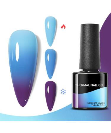 Colour Changing Gel Nail Polish Autumn Gel Nail Polish UV Brown Gel Nail Polish Autumn Colours Thermal Mood Changing Temperature Change UV LED Soak Off Nail Art Manicure Pedicure (009) - Buy Online on GoSupps.com