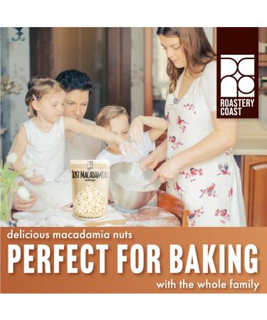 Roastery Coast Macadamia Nuts - Unsalted, Raw & Bulk (48OZ) | Nut Snacks for a Healthy Gluten-Free Keto Snack Mix | Non-GMO & Delicious Nut Butter - Buy Online on GoSupps.com