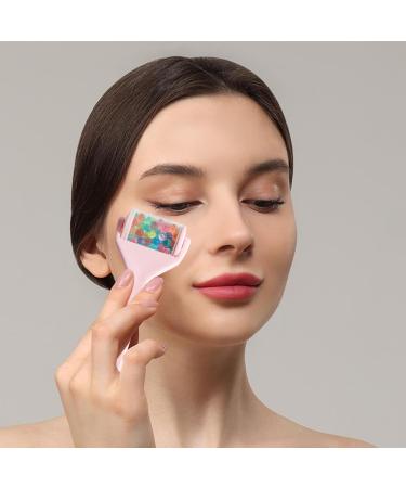 Besreey Ice Face Roller Ice Facial Roller for Eyes | Colorful Ice Facial Roller for Face Eyes Womens Face Massager Roller for Daily Face Skincare Pink - Buy Online on GoSupps.com