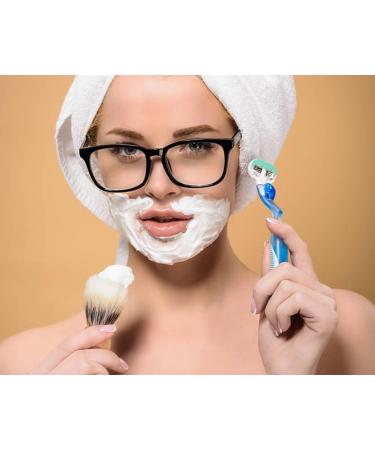 Solid Wood Handle Shaving Brush | Soft Bristles Beard Care Razor Brush for Wet Shaving with Cream & Soap - Skin-Friendly - Buy Online on GoSupps.com