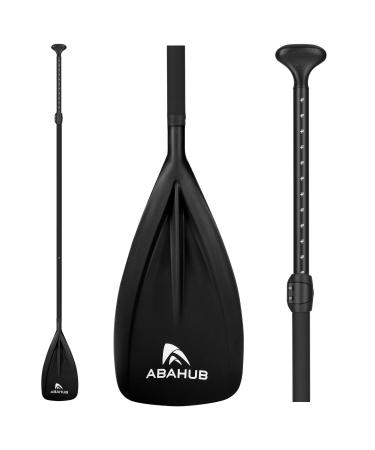 Abahub SUP Paddles - 3 Piece Adjustable Stand up Paddle - Lightweight Oar for Paddleboard, Aluminum Alloy PU Coated Shaft 68" - 84", Black/Blue/Green/Orange/Red/Yellow Plastic Nylon Blade