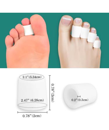 Decproch Toe Protection - 20 Premium Silicone Toe Caps for Small Toes | Cushions & Bandages Against Blisters & Calluses | 2023 Novelty - Buy Online on GoSupps.com