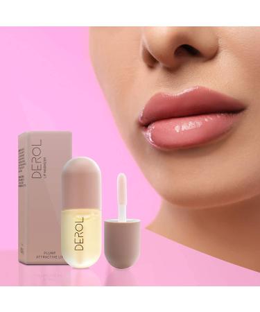 DEROL Lip Plumper by Vafee - Natural Lip Care Serum for Fuller Lips | Hydrating, Reduce Fine Lines, Lip Mask - 5.5ML - Buy Online on GoSupps.com