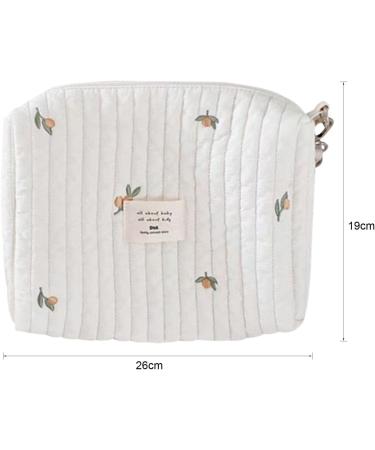 Greatideal Universal Portable Diaper Bags - Stroller Organizer with Zipper and Embroidery | Ideal for Newborns | White - Buy Online on GoSupps.com