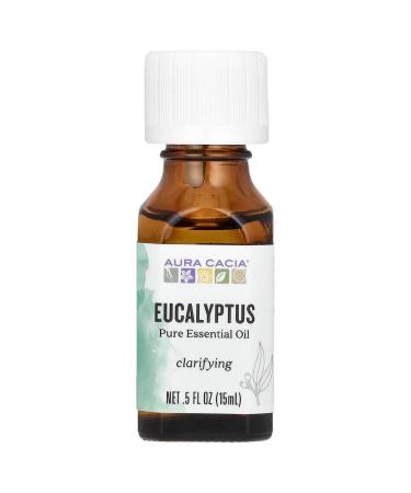 Aura Cacia Pure Essential Oil Eucalyptus 0.5 fl oz (15 ml)
