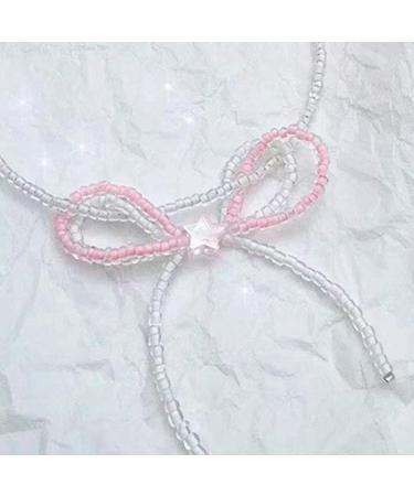 Silay Lian Xue Elegant Pink Loop & Star Necklace | Handmade Celbrebest Chain Jewelry for Women & Girls - Stylish Accessory - Buy Online on GoSupps.com