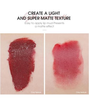 drburpily Matte Lipstick Long Lasting Smudge Resistant Blusher Lip Mud Makeup for Dual Use Type 3 - Buy Online on GoSupps.com