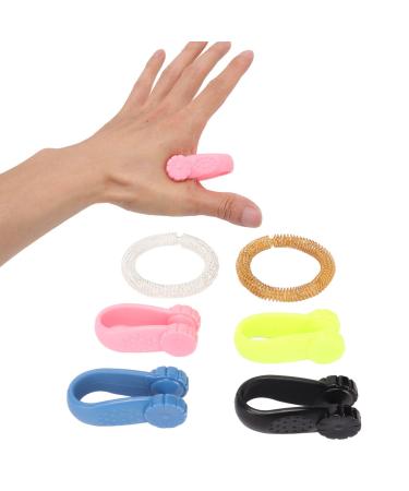 Acupressure point clip for migraine relief anggrek acupressure point clip portable flowers shape ABS hand pressure point clip for headache migraine relief