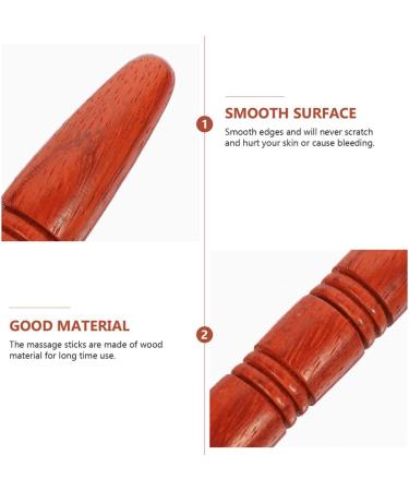 Healvian 4-Piece Trigger Point Massager Set | Wooden Massage Stick & Acupressure Pen for Pain Relief in Shoulders Back Legs & Feet - International Shipping Available - Buy Online on GoSupps.com