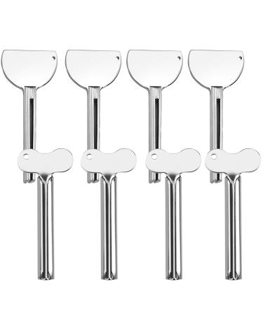 8 pieces metal toothpaste squeezer tube squeezer stainless steel roll tube squeezer toothpaste tube squeezer for bathroom toothpaste squeeze tube tube rander household helpers for toothpaste tube - Buy Online on GoSupps.com