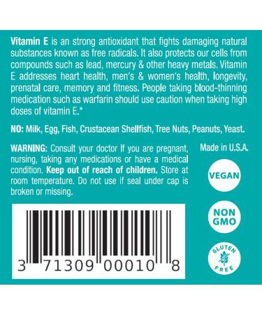 Vitamin E 400 IU dl-Alpha Dietary Supplement - 240 Softgels, Antioxidant Support - 240 Day Supply - Buy Online on GoSupps.com