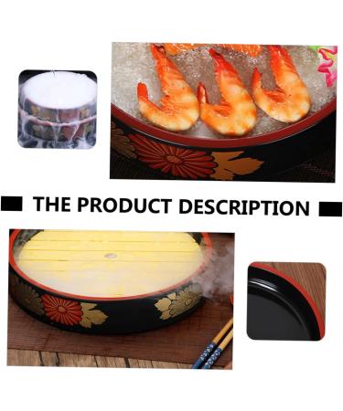 Alipis Sushi Plate Flatware Decor Molecular Cuisine Plate Ice Sashimi Storage Plate Yusheng Rice Cooker 27X27X5.5CM Assorted Color - Buy Online on GoSupps.com