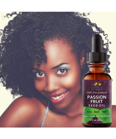 100% Pure Virgin Maracuja Oil 2 oz - Cold-Pressed Passionfruit Seed Oil for Dry Skin Face Hair & Lips - Unrefined Extra Virgin - Buy Online on GoSupps.com