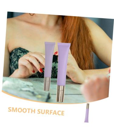 Buy 2pcs Purple Frosted Eye Tools - Empty Cosmetic & Essential Oil Tubes | Zinc Alloy Travel Cream Containers Worldwide Shipping - Buy Online on GoSupps.com