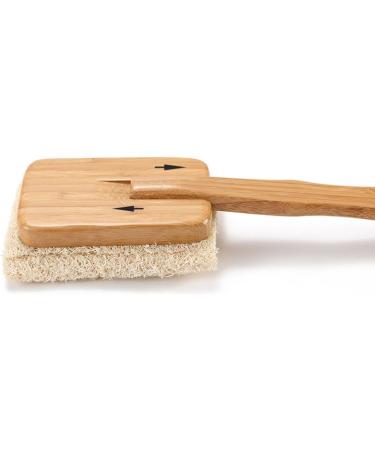 ROSENICE Loofah Brush Bath Brush with Long Handle - Removable & Perfect for All Skin Types | International Shipping Available - Buy Online on GoSupps.com