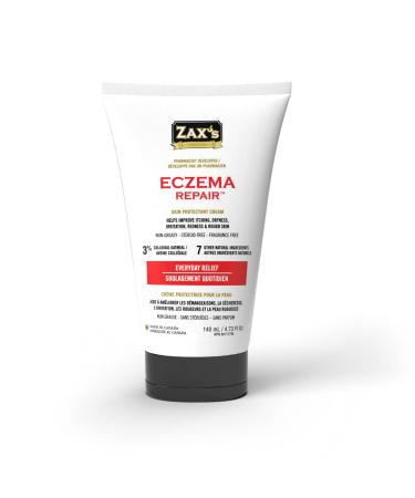 Zax's Original Eczema Repair Cream - Skin Eczema Cream for Kids & Adults - Natural Ingredients Itchy Skin Relief Ideal for Dryness Irritation Redness & Rough Skin - Pharmacist Developed (4.73 Fl Oz)