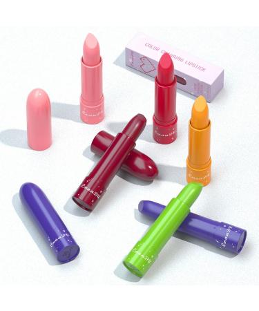 Buy 3Pcs Color Changing Lip Balms - Peach Black Red Cherry Strawberry Tinted Lipstick Set for Women & Girls - Long Lasting PH Lip Color | International Shipping - Buy Online on GoSupps.com